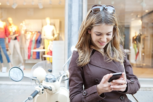 Mobile marketing can play a role in encouraging in-store purchases.